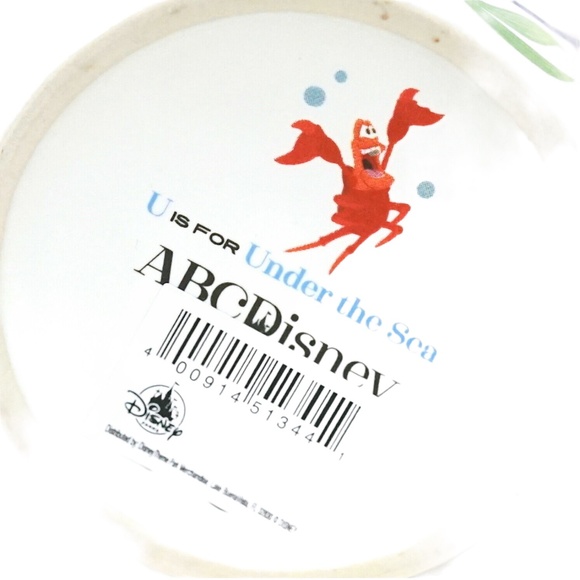 2020 Disney Parks ABC Letters U is for Under the Sea Little Mermaid Coffee Mug - Picture 2 of 2